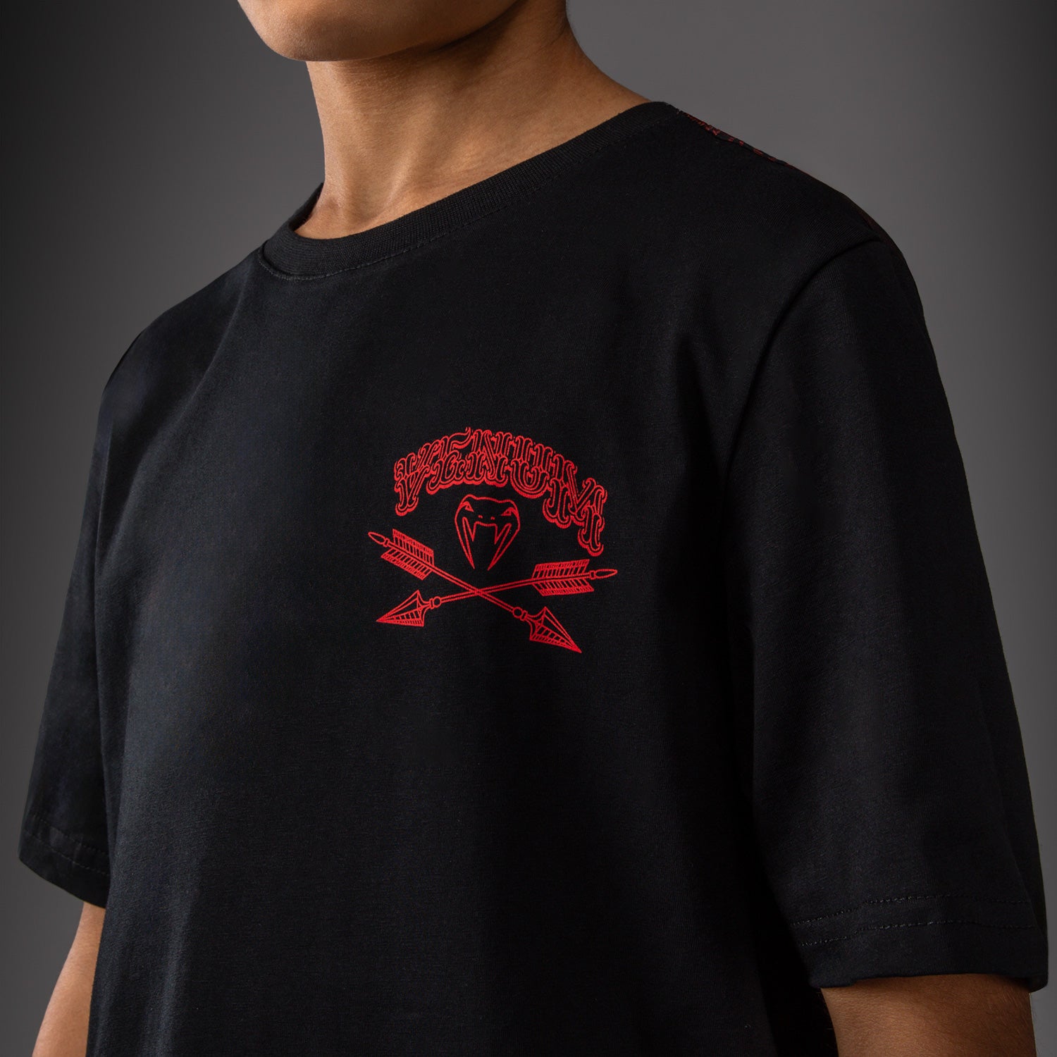 venum-wolf-atak-kinder-t-shirt-schwarz-rot image 4