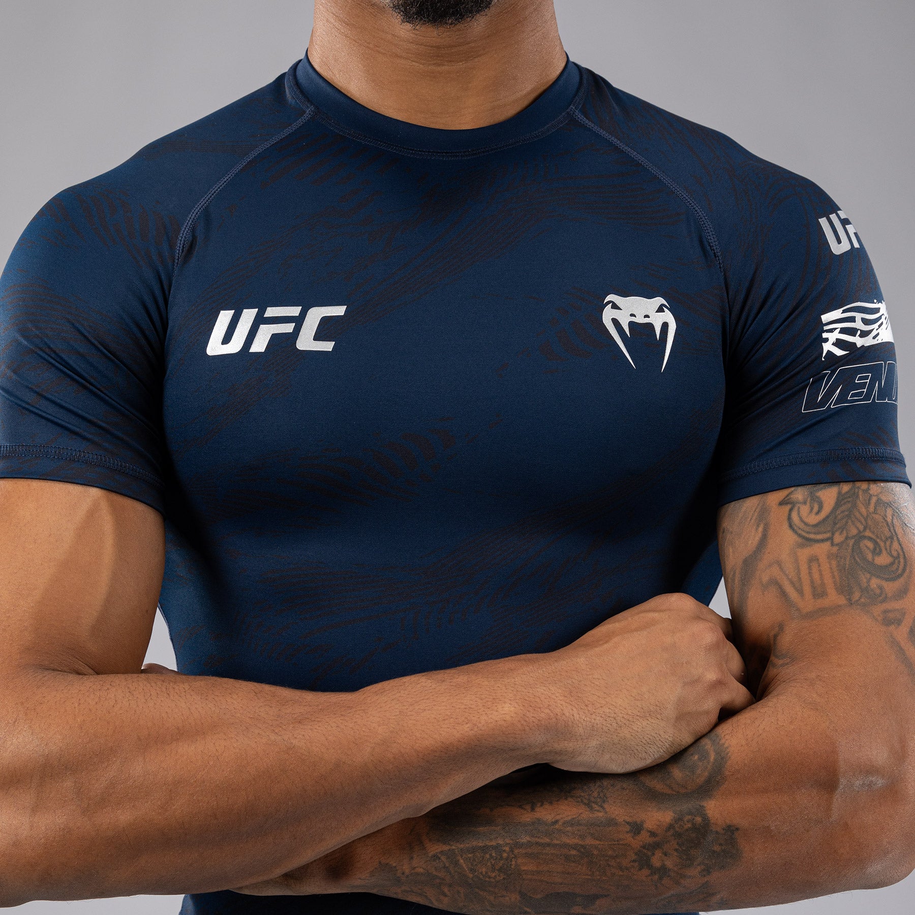 ufc-fusion-by-venum-fight-week-performance-rashguard-herren-kurzarm-ozeanblau image 8