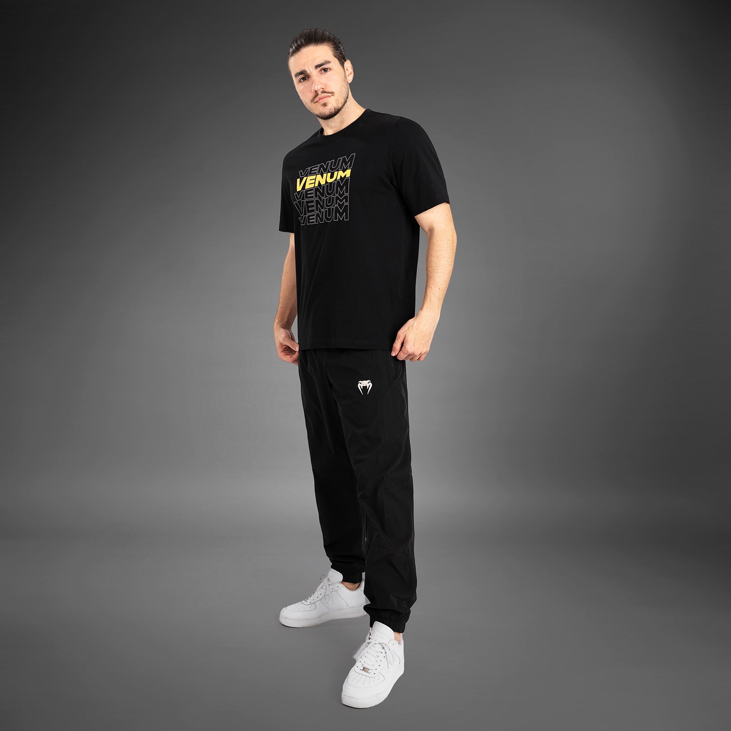 venum-vertigo-kurzarm-t-shirt-herren-schwarz-gelb image 3