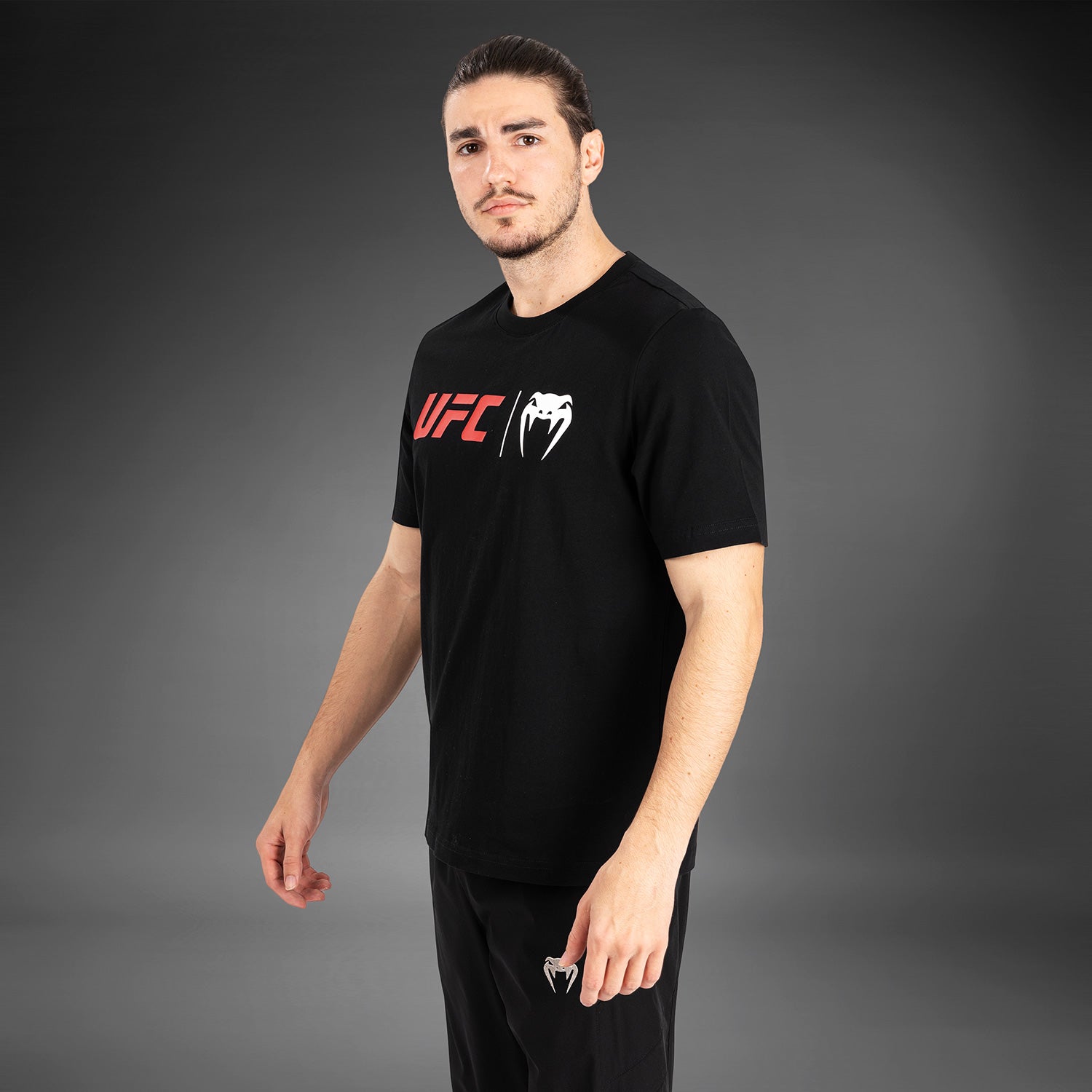 ufc-venum-classic-t-shirt-herren-schwarz-rot image 2