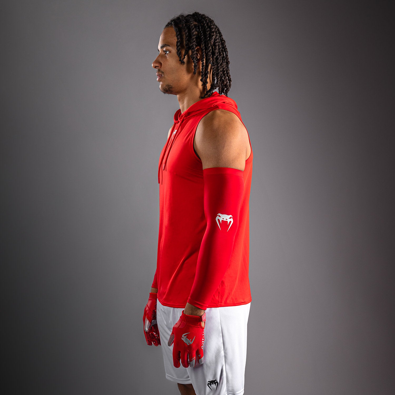 venum-elite-rmelloser-dry-tech-kapuzenpullover-rot image 2