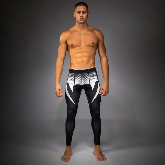 venum-no-gi-spats-ibjjf-kompressionsleggings-herren-schwarz-wei image 1