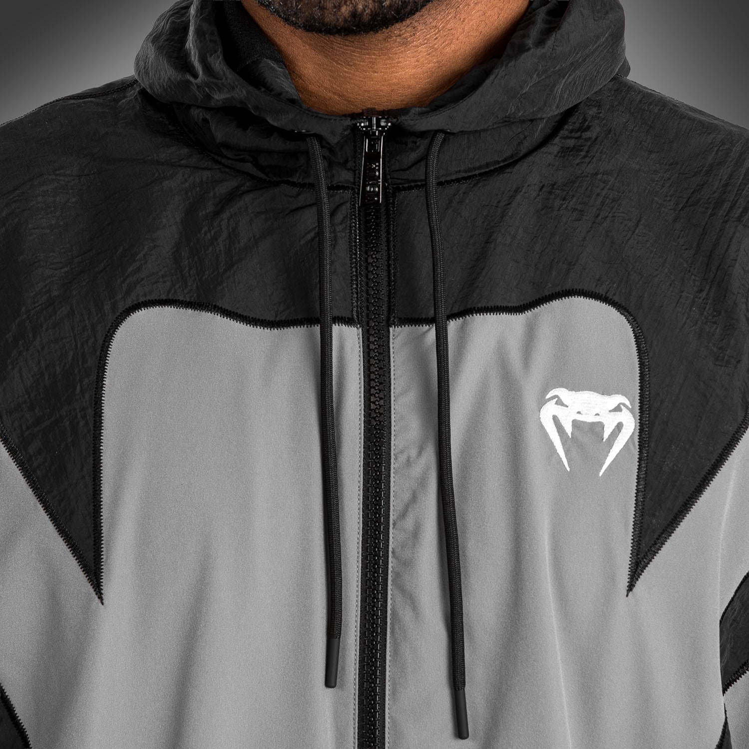 venum-attack-90-trainingsanzug-jacke-grau-herren image 6