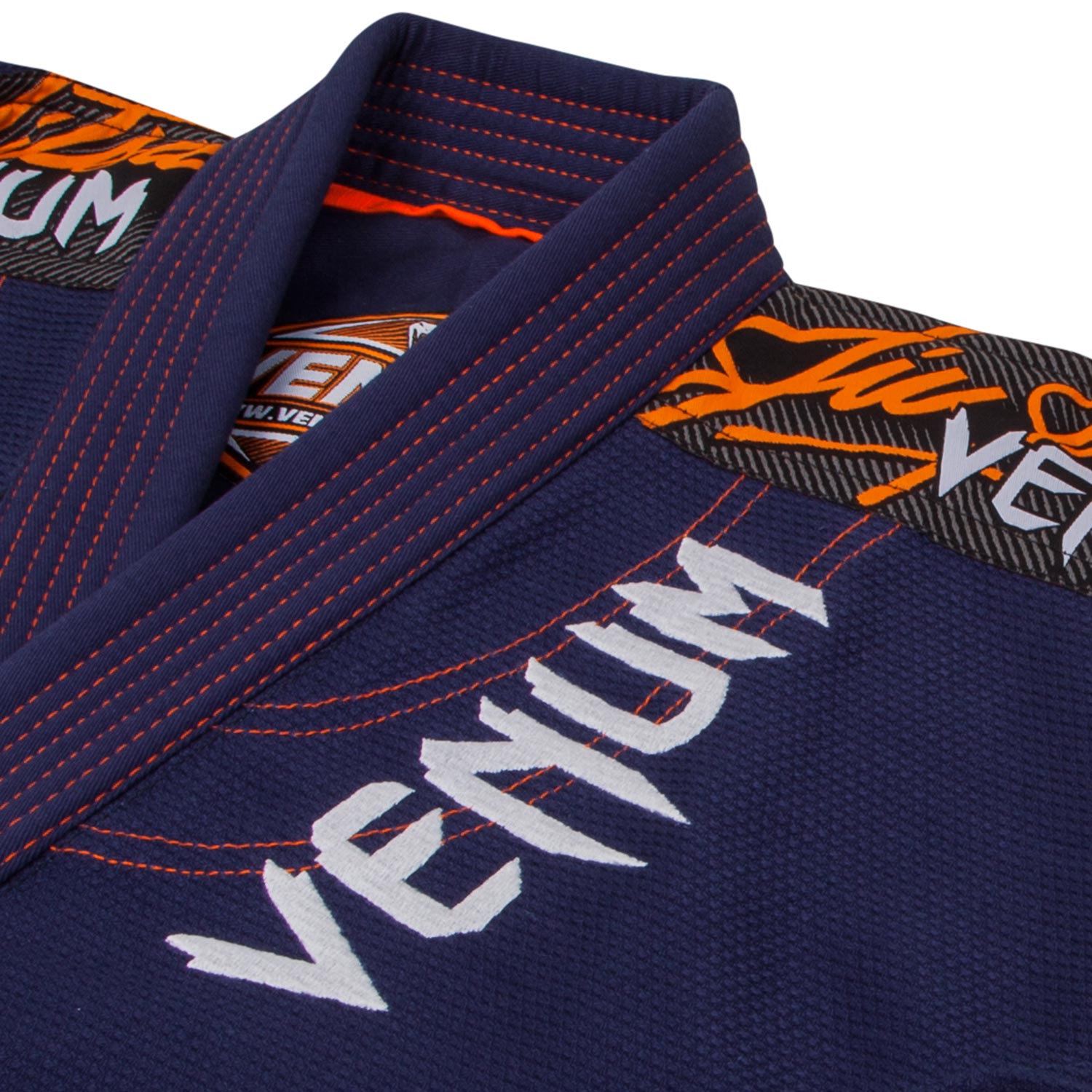 venum-challenger-3-0-bjj-gi-marineblau-orange image 8