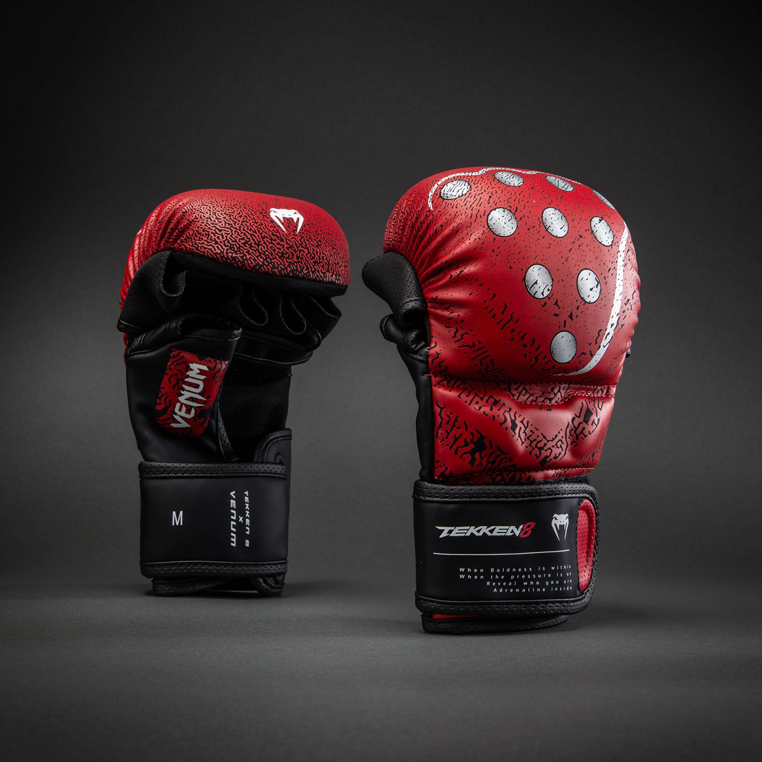 venum-x-tekken-8-kazuya-sparring-handschuhe-rot-schwarz image 2