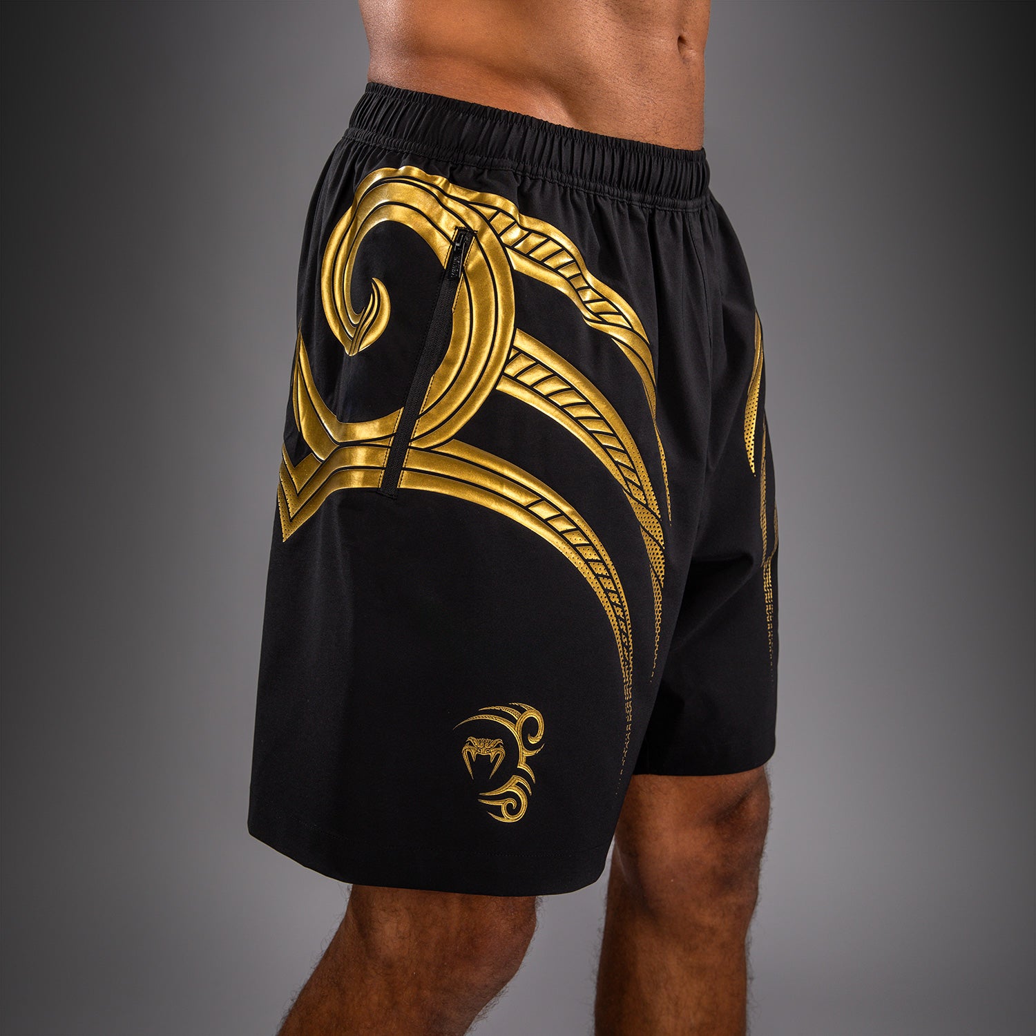 venum-x-mike-tyson-tiger-trainingsshorts-schwarz-gold image 6