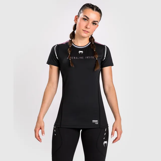venum-adrenaline-frauen-dry-tech-t-shirt-purple-schwarz image 1