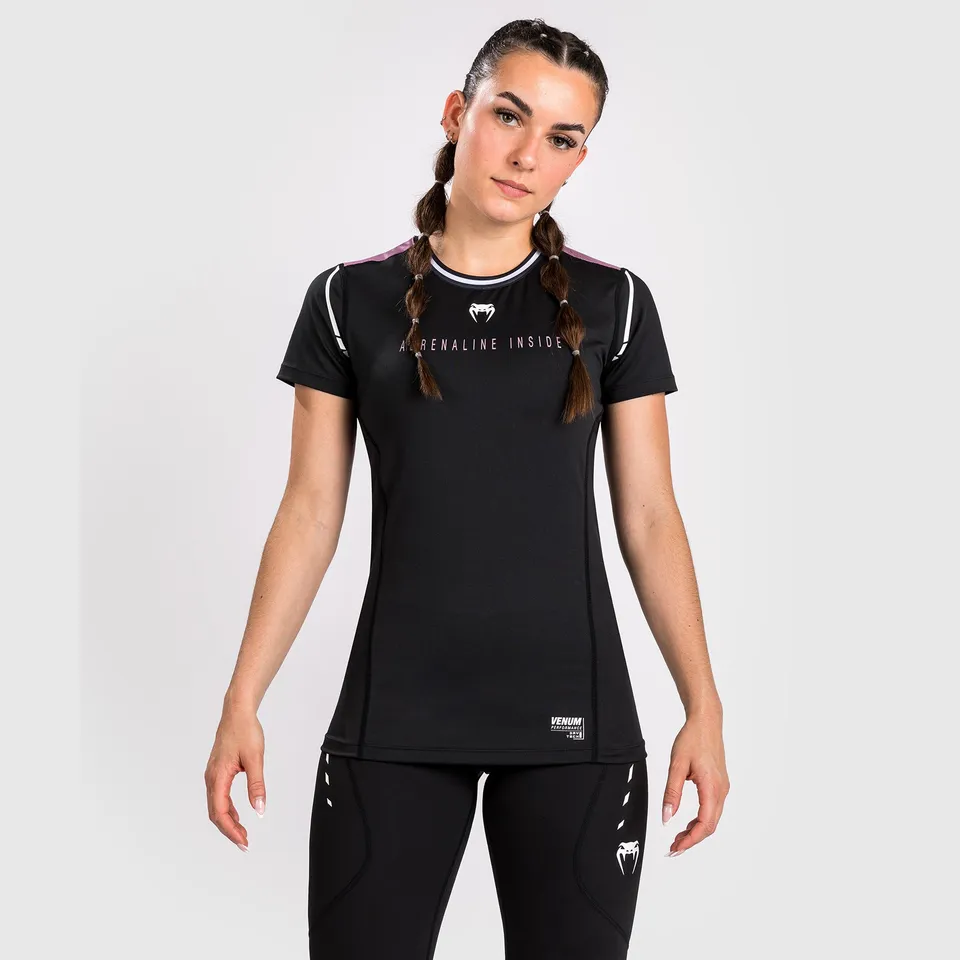 venum-adrenaline-frauen-dry-tech-t-shirt-purple-schwarz image 1