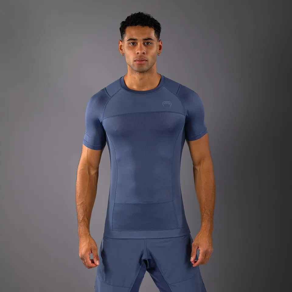 venum-g-fit-air-herren-kurzarm-rashguard-nebelblau image 1