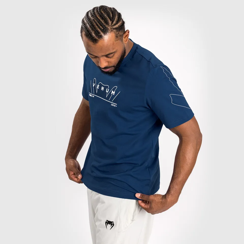 venum-snake-print-t-shirt-herren-marineblau image 1