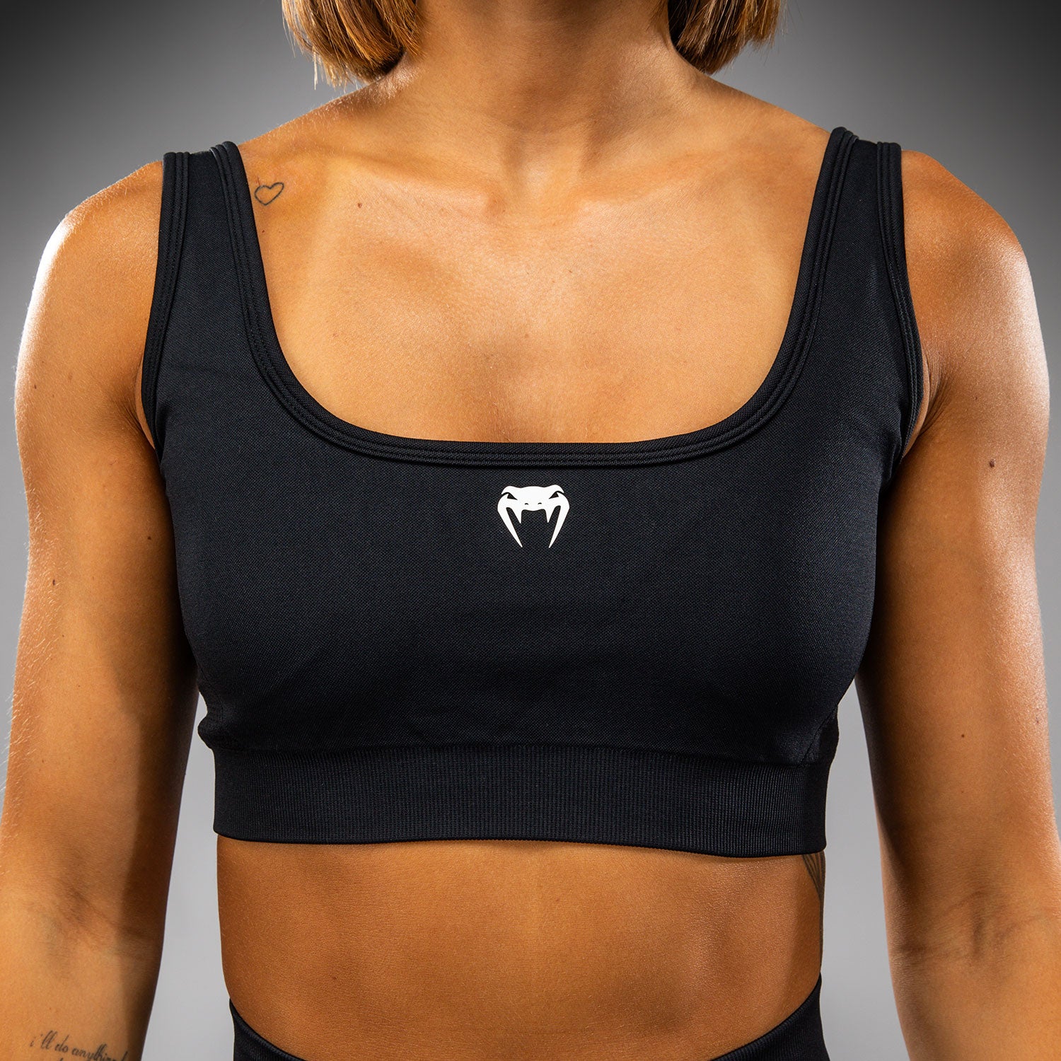 venum-sculpt-long-sport-bh-schwarz-wei image 5