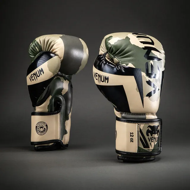 venum-elite-camo-boxhandschuhe-khaki-cremewei image 1