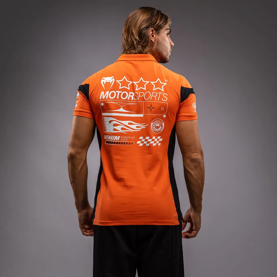venum-motorsport-baumwollpolo-mandarine-orange image 1