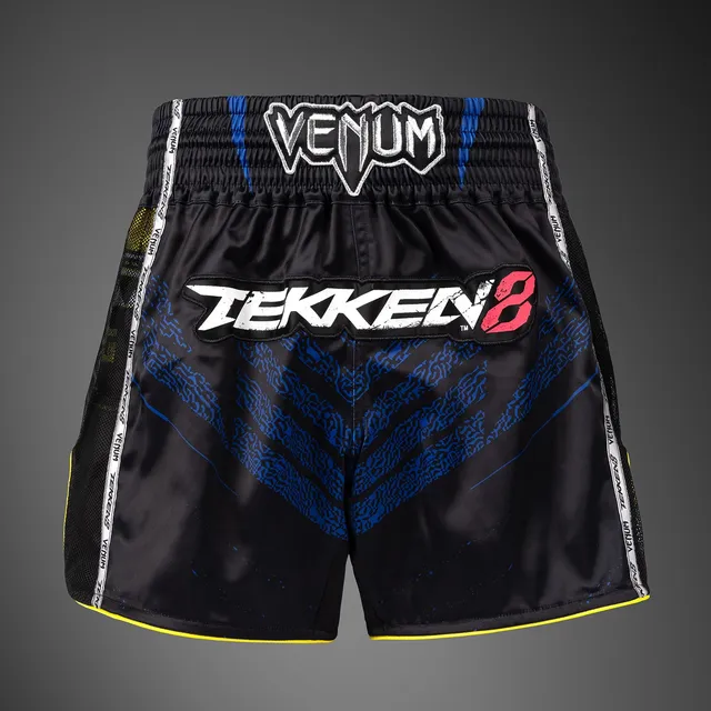 venum-x-tekken-8-king-muay-thai-shorts-schwarz-gelb image 1