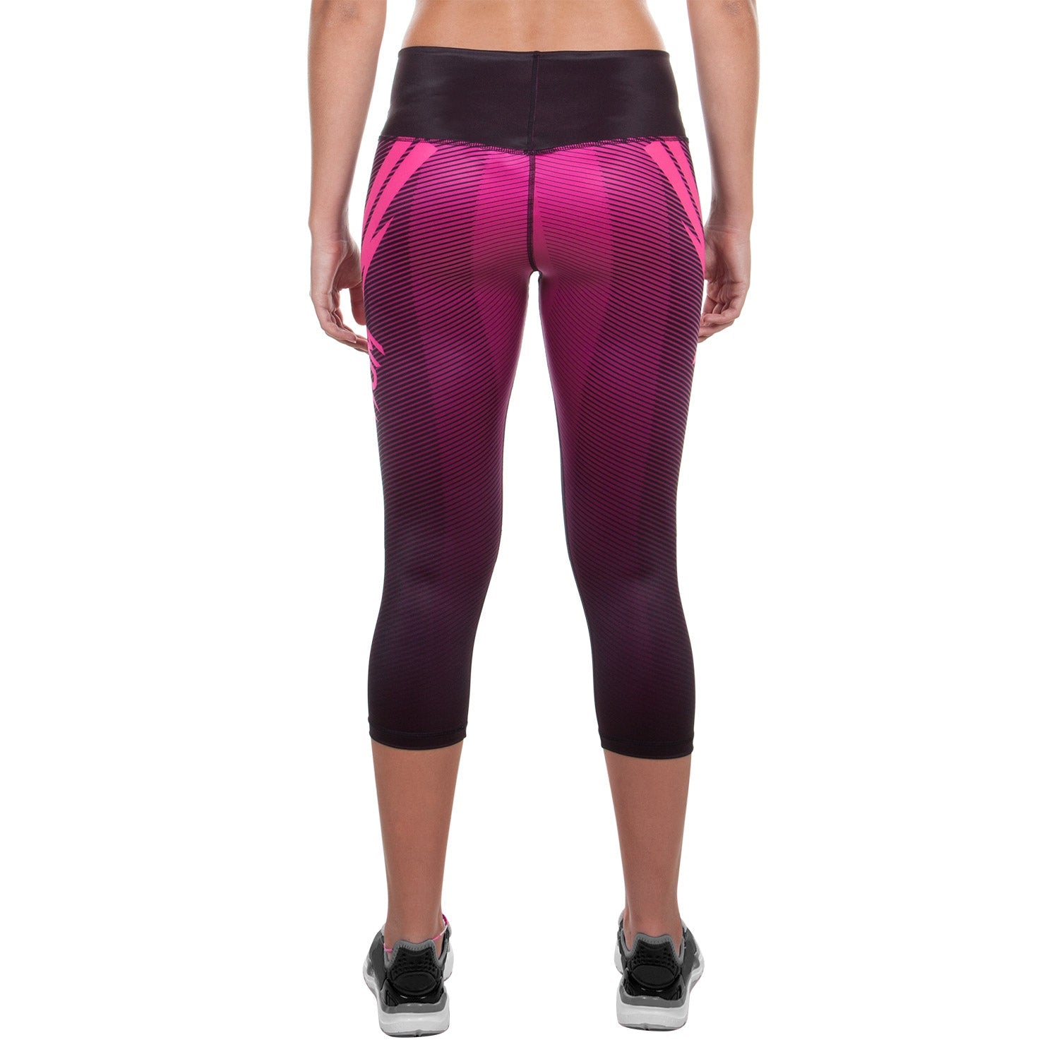 venum-razor-leggings-damen-schwarz-rosa-lang image 3