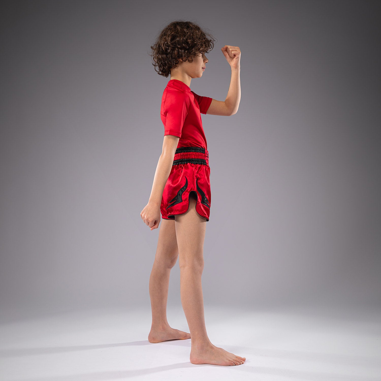 venum-inferno-kinder-thai-shorts-kirschrot image 4