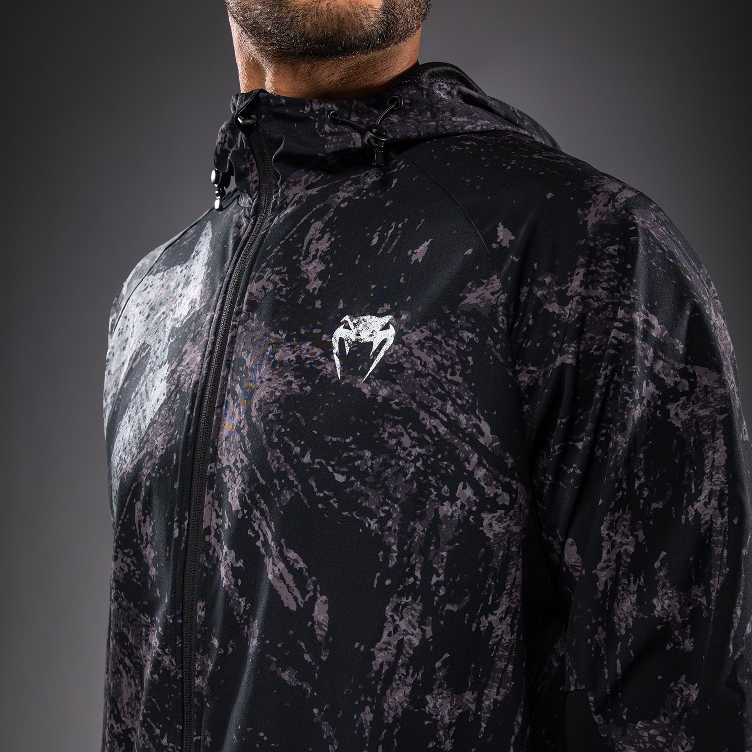 venum-rage-workout-trainingsjacke-schwarz-grau image 7