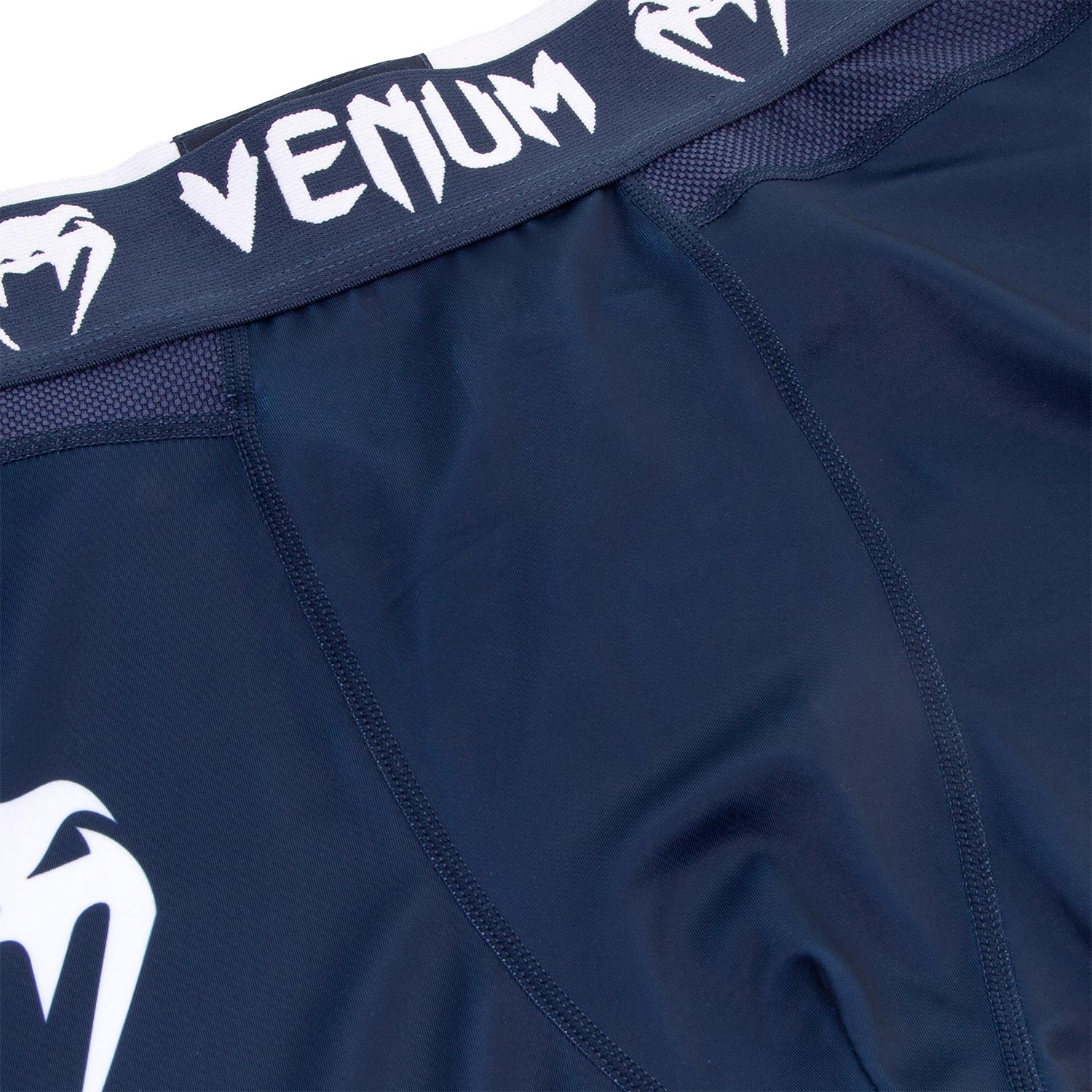 venum-logos-kompressionshose-lang-marineblau-wei image 5