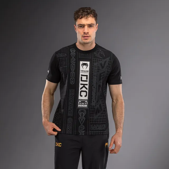 venum-karate-combat-t-shirt-schwarz-grau image 1