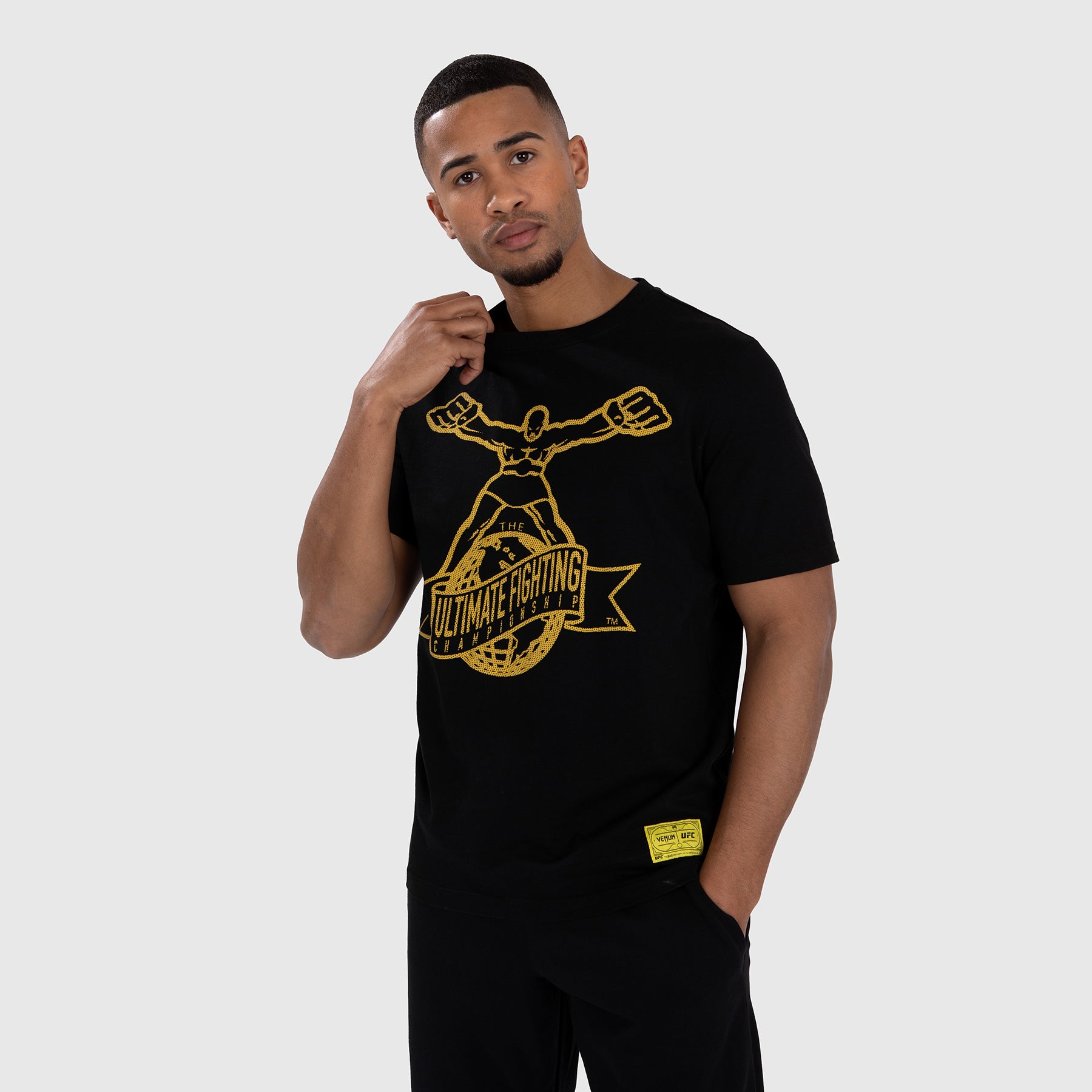 ufc-by-venum-ulti-man-t-shirt-herren-schwarz-gelb image 5