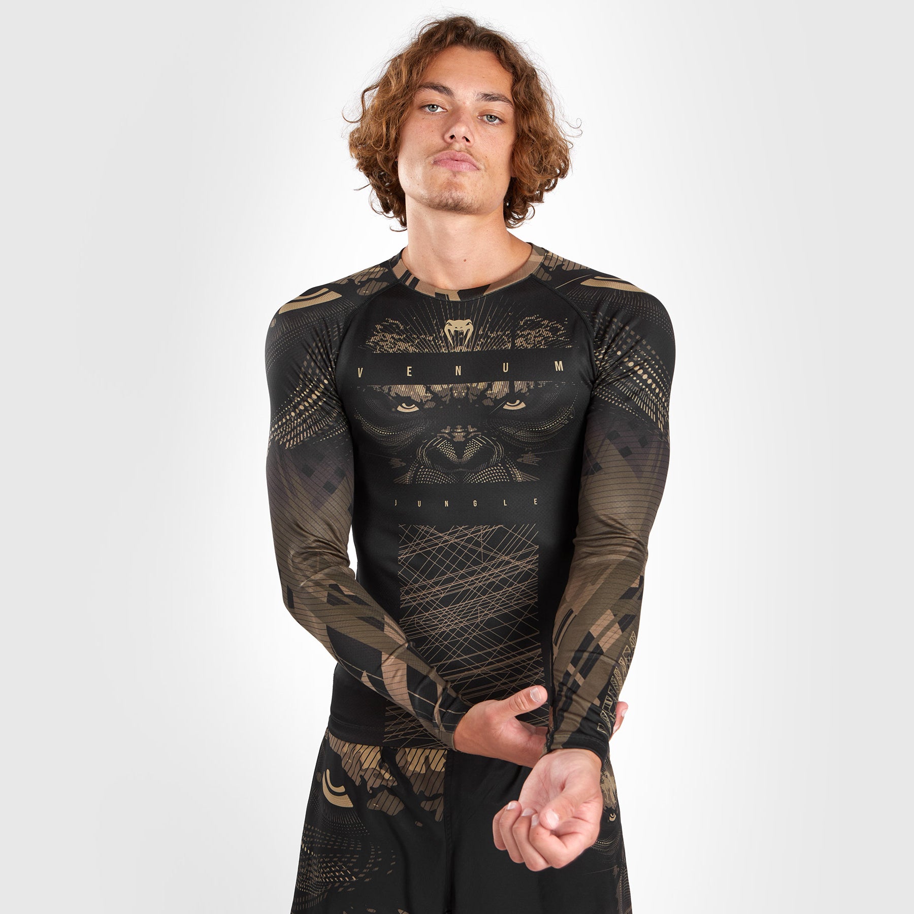 venum-gorilla-jungle-rashguard-langarm-herren-schwarz-sand image 6