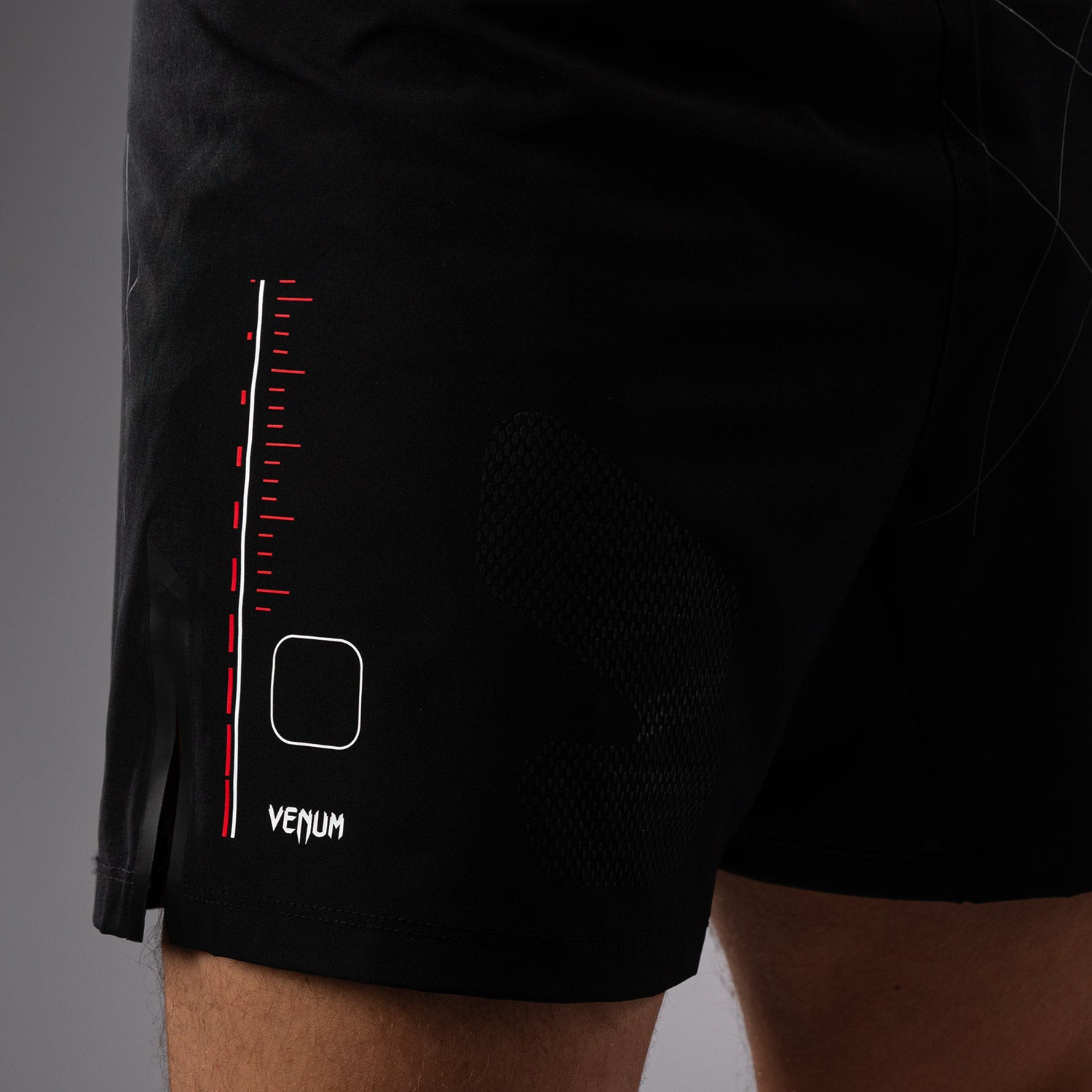 venum-tactical-xt-fightshorts-herren-schwarz-feuerrot-lang-geschnitten image 7