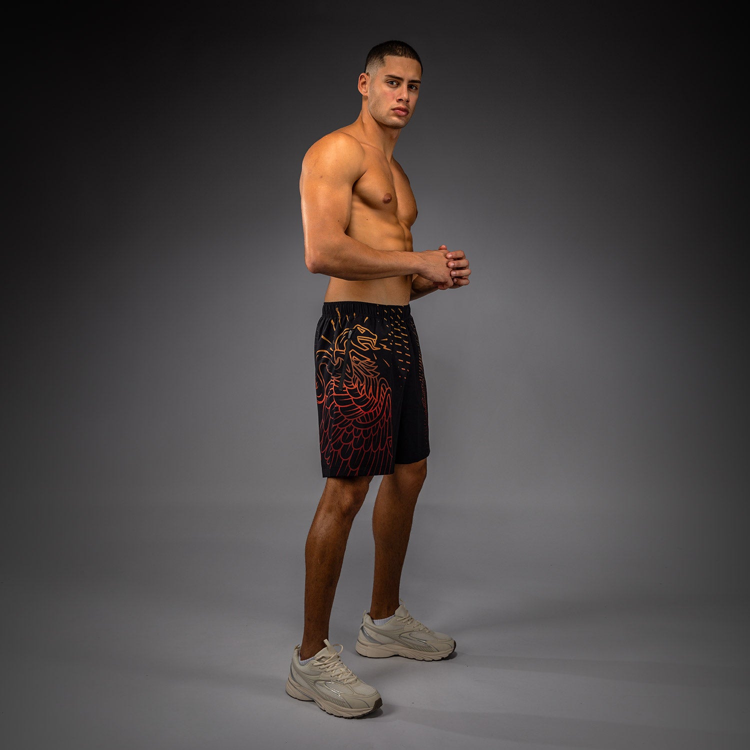 venum-quetzal-fury-trainingsshorts-herren-schwarz-fury-rot-tangerine image 6