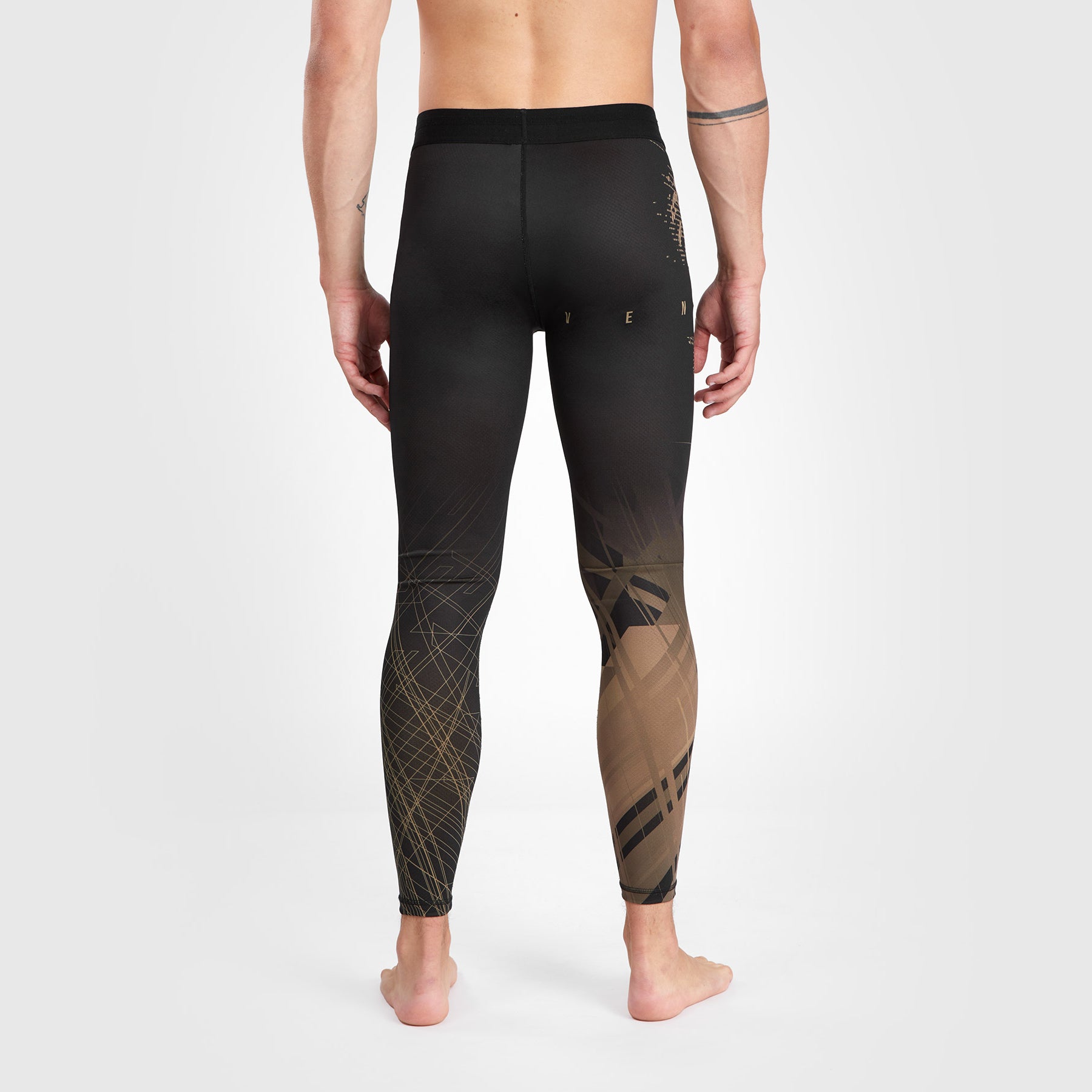 venum-gorilla-jungle-kompressionshose-schwarz-sand image 2