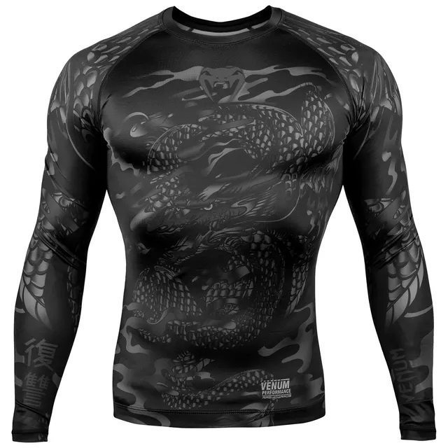 venum-dragon-s-flight-rashguard-langarm-schwarz-schwarz image 1