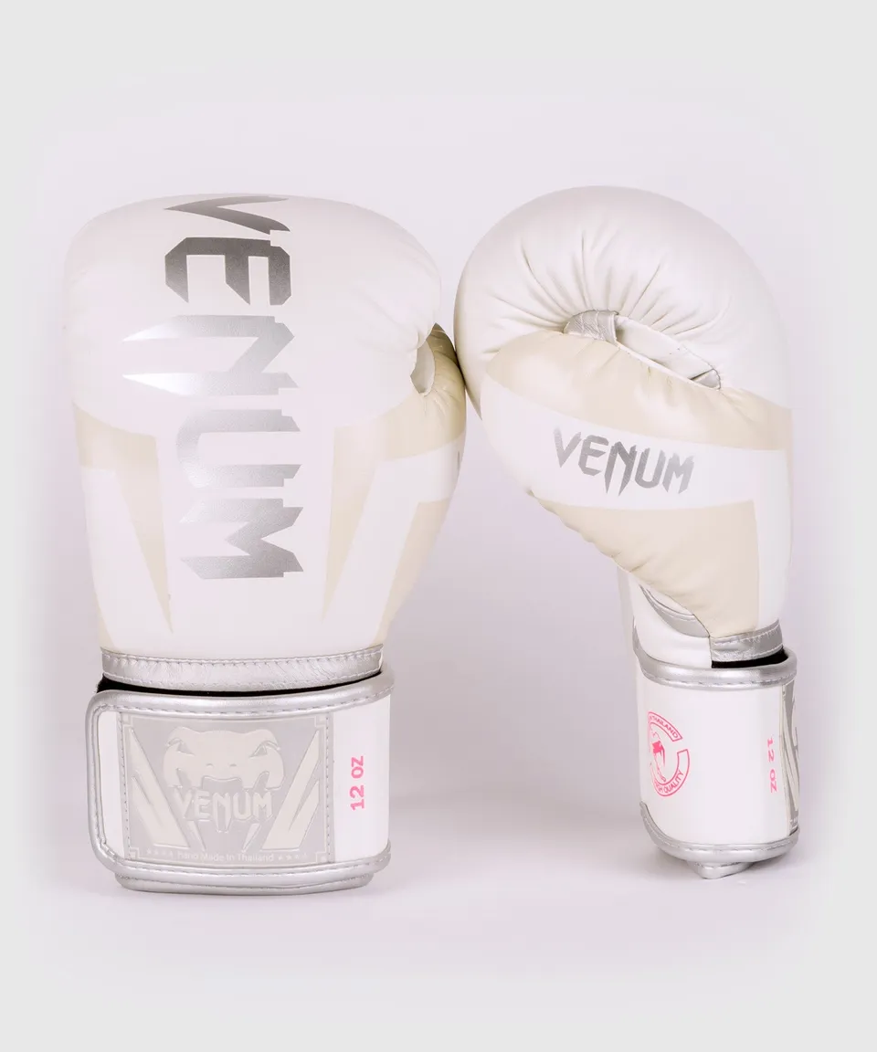 venum-elite-boxhandschuhe-wei-silber-rosa image 1