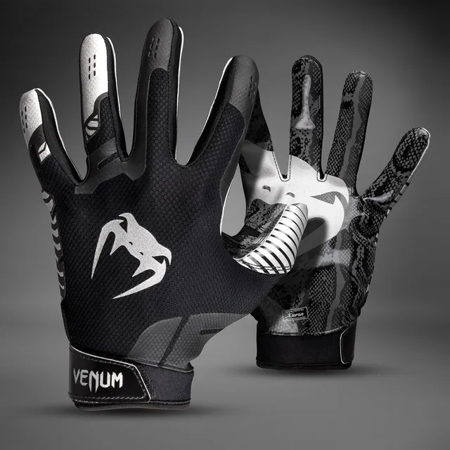 venum-elite-football-handschuhe-schwarz-silber image 1