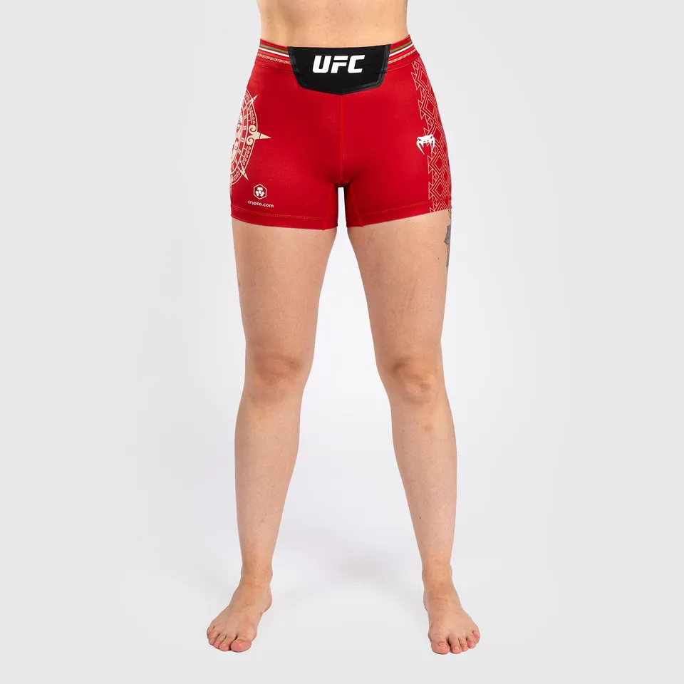 venum-noche-ufc-authentic-fight-night-vale-tudo-shorts-damen-kurze-passform-rot image 1