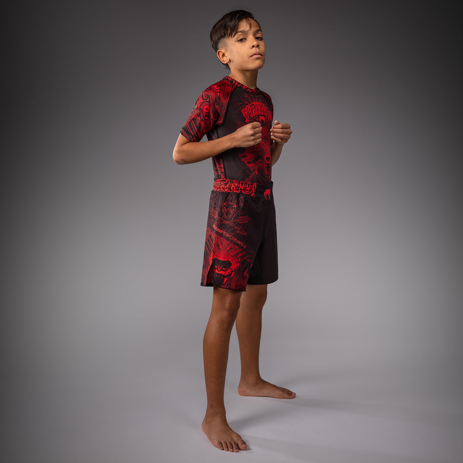 venum-wolf-atak-kinder-fightshorts-schwarz-rot image 7