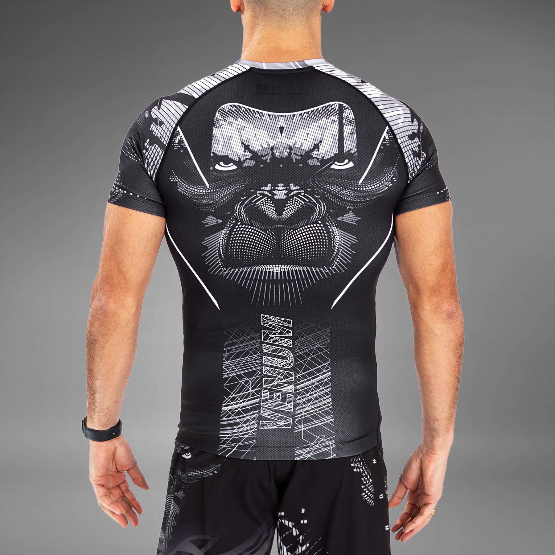 venum-gorilla-jungle-rashguard-kurzarm-schwarz-wei image 4
