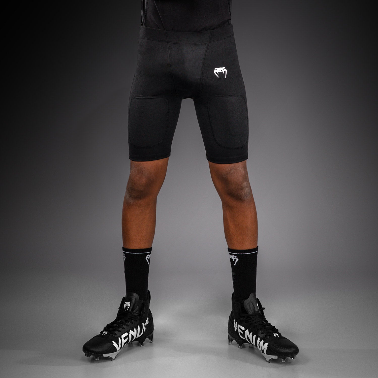 venum-elite-fu-ball-kompressionsshorts-kinder-schwarz image 1
