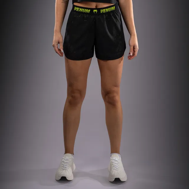 venum-lazer-trainingsshorts-f-r-damen-schwarz-gelb image 1
