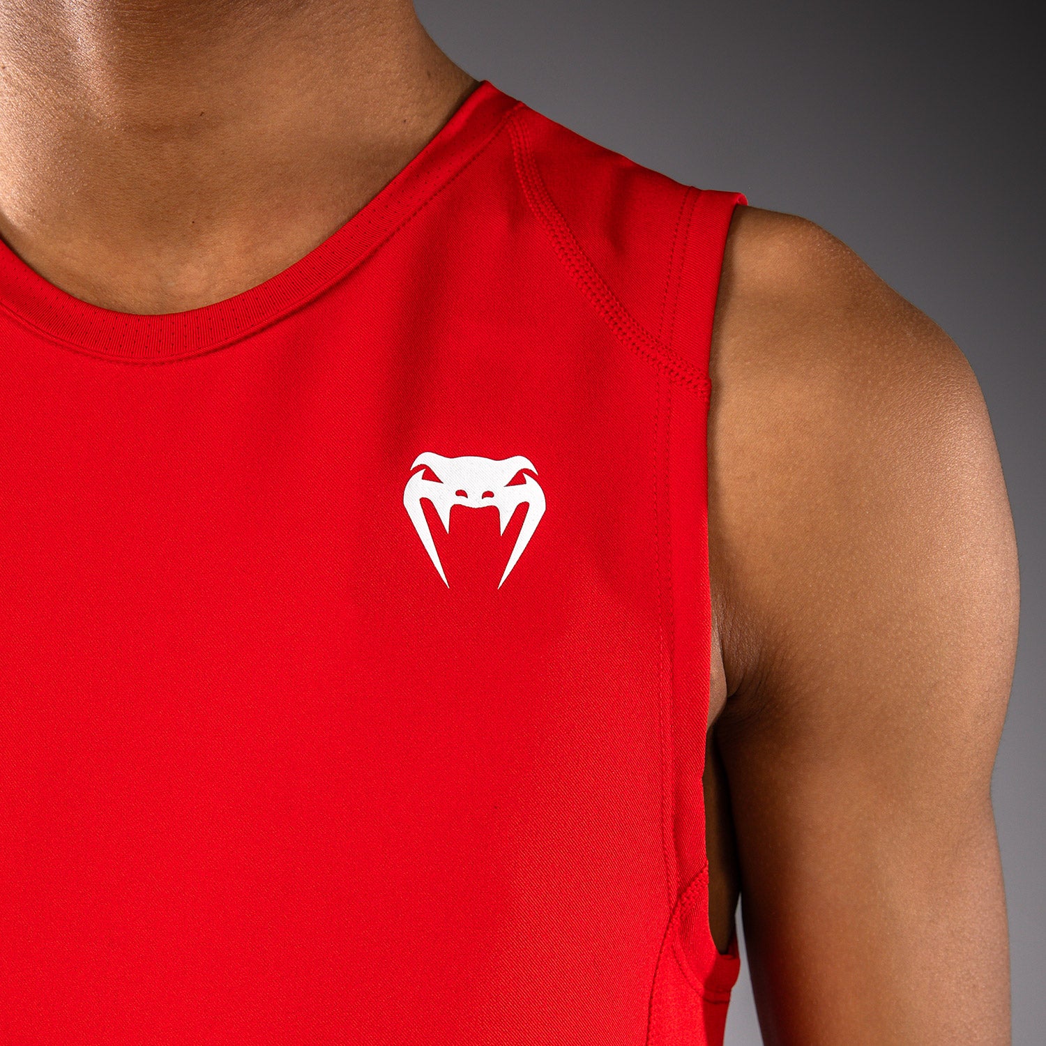 venum-elite-kompressionsshirt-rmellos-kinder-rot-football image 4