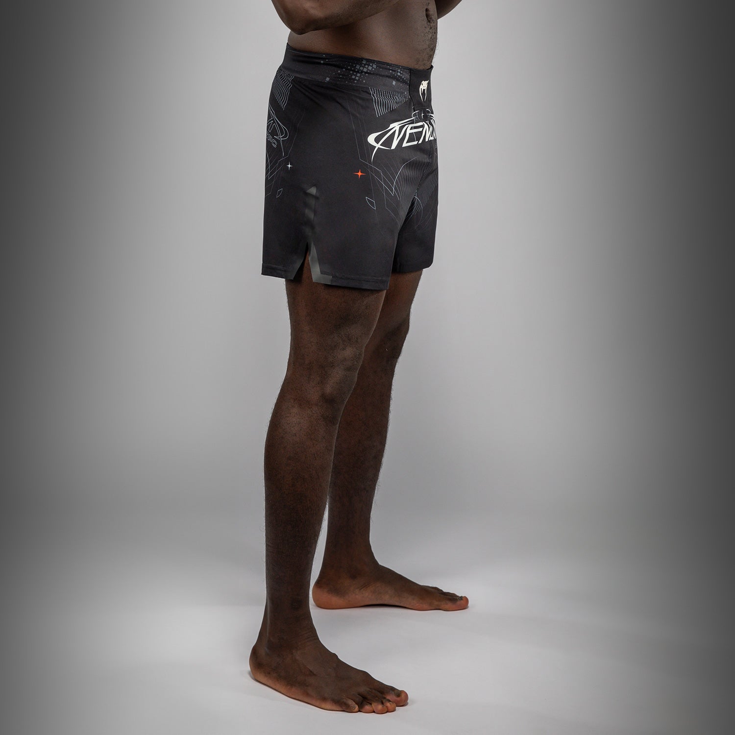 venum-eclipse-fight-shorts-herren-schwarz-ivory image 2