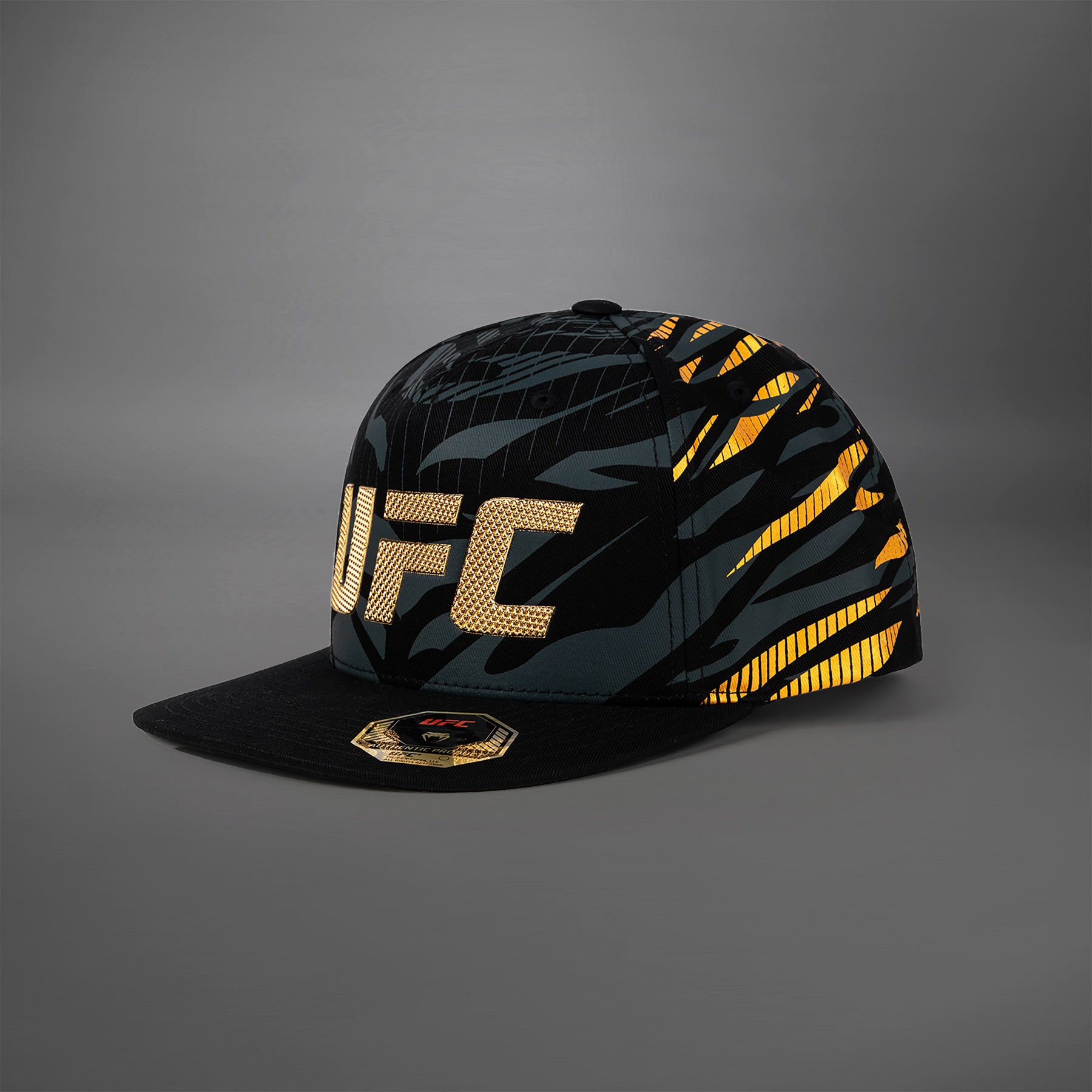 ufc-fusion-by-venum-authentic-fight-night-sport-cap-champion-schwarz-gold image 1