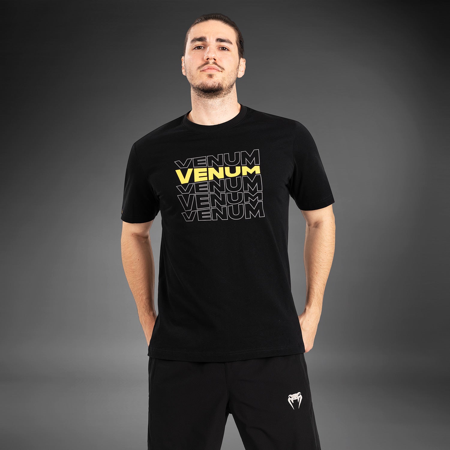 venum-vertigo-kurzarm-t-shirt-herren-schwarz-gelb image 4