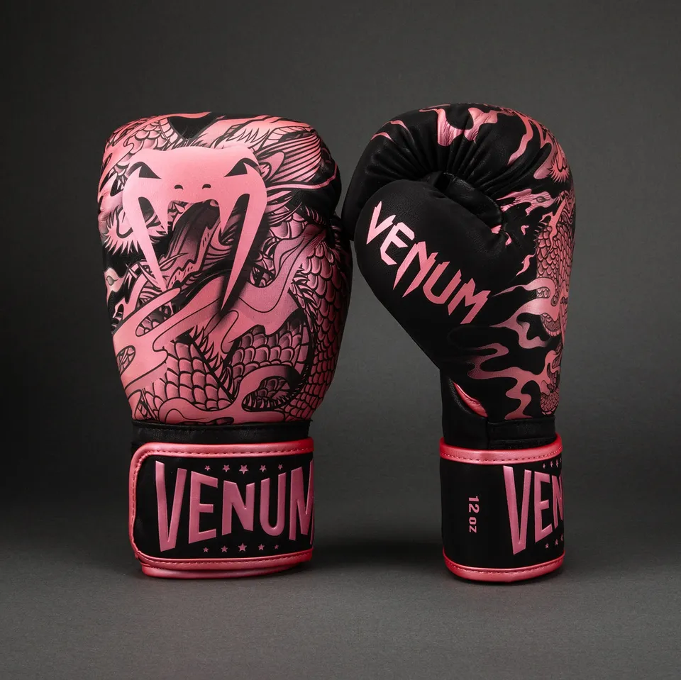 venum-dragon-s-flight-boxhandschuhe-schwarz-metallic-rosa image 1