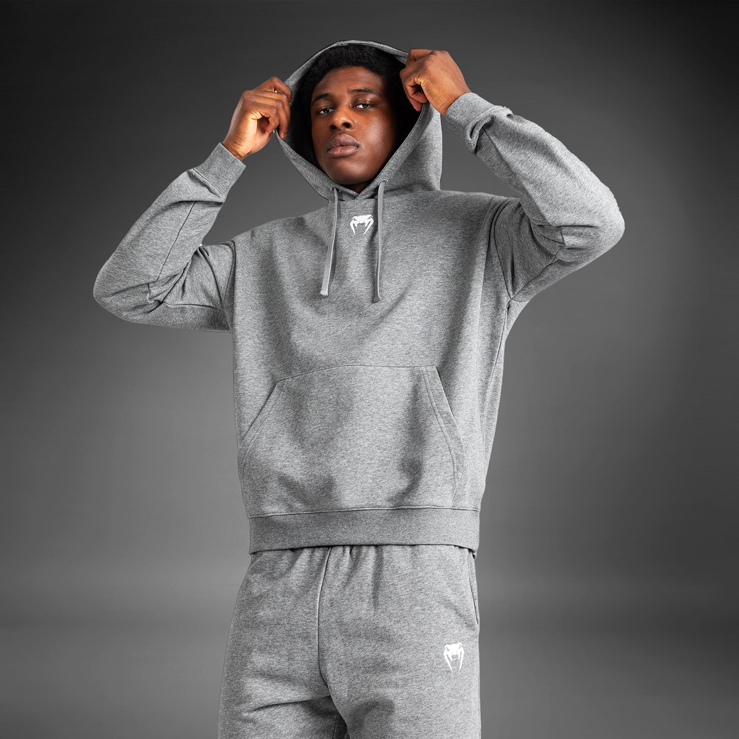 venum-vortex-xl-lite-herren-hoodie-helles-heather-grau image 2
