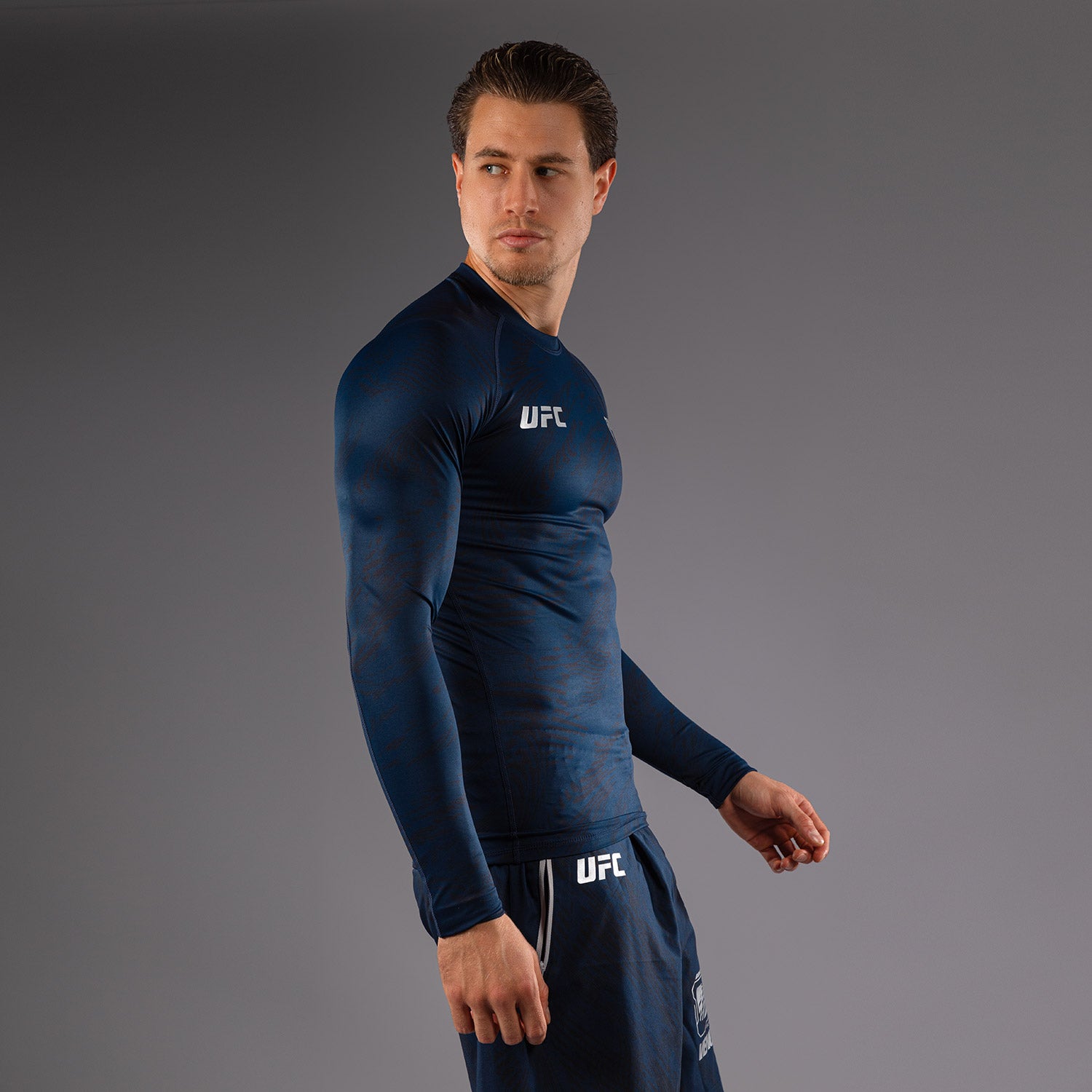 ufc-fusion-by-venum-fight-week-herren-langarm-rashguard-ozeanblau image 5