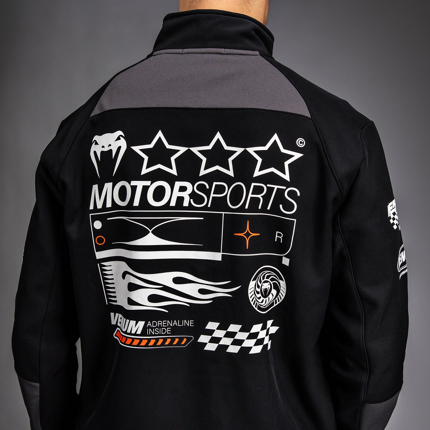 venum-motorsport-softshell-jacke-tiefschwarz image 7