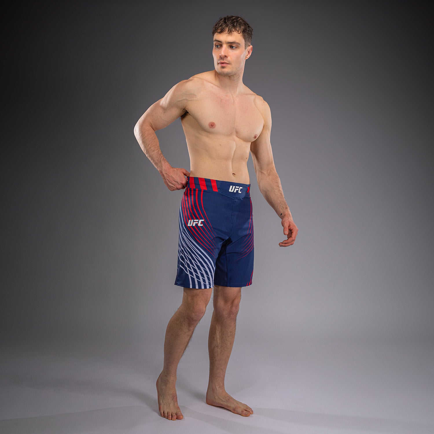 ufc-freedom-250-by-venum-authentic-fight-night-fightshorts-long-fit-blau-f-r-her image 2