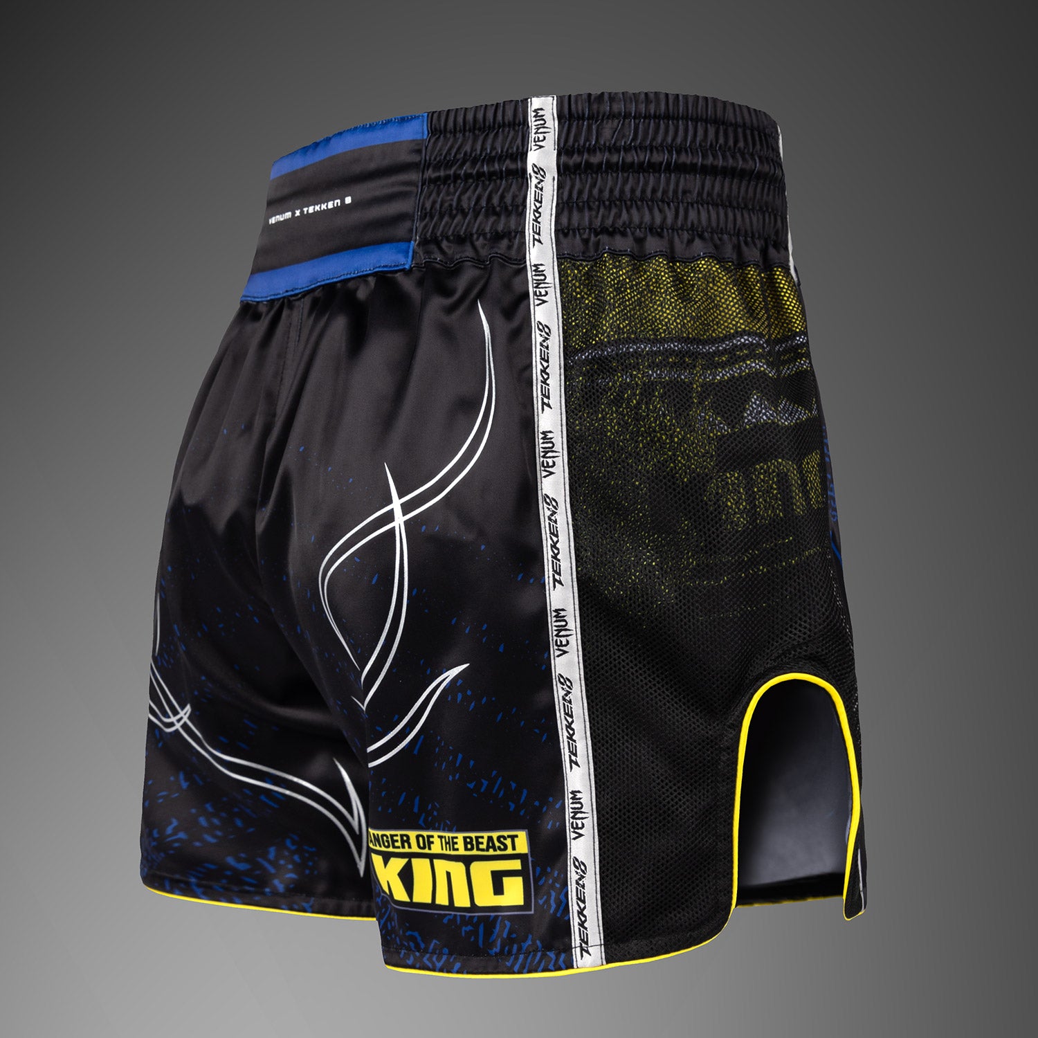 venum-x-tekken-8-king-muay-thai-shorts-schwarz-gelb image 3