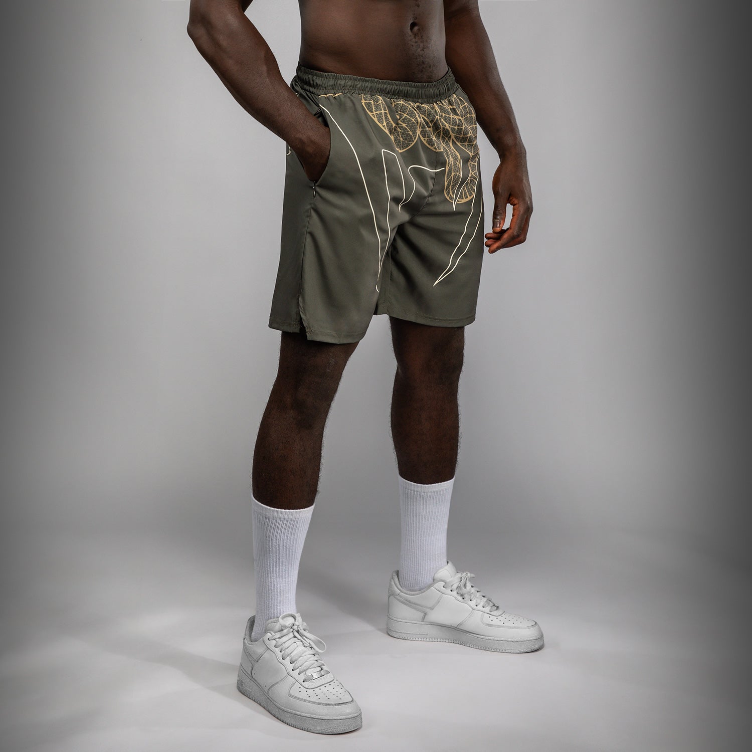 venum-serpenti-trainingsshorts-herren-khaki-bronze-ivory image 2