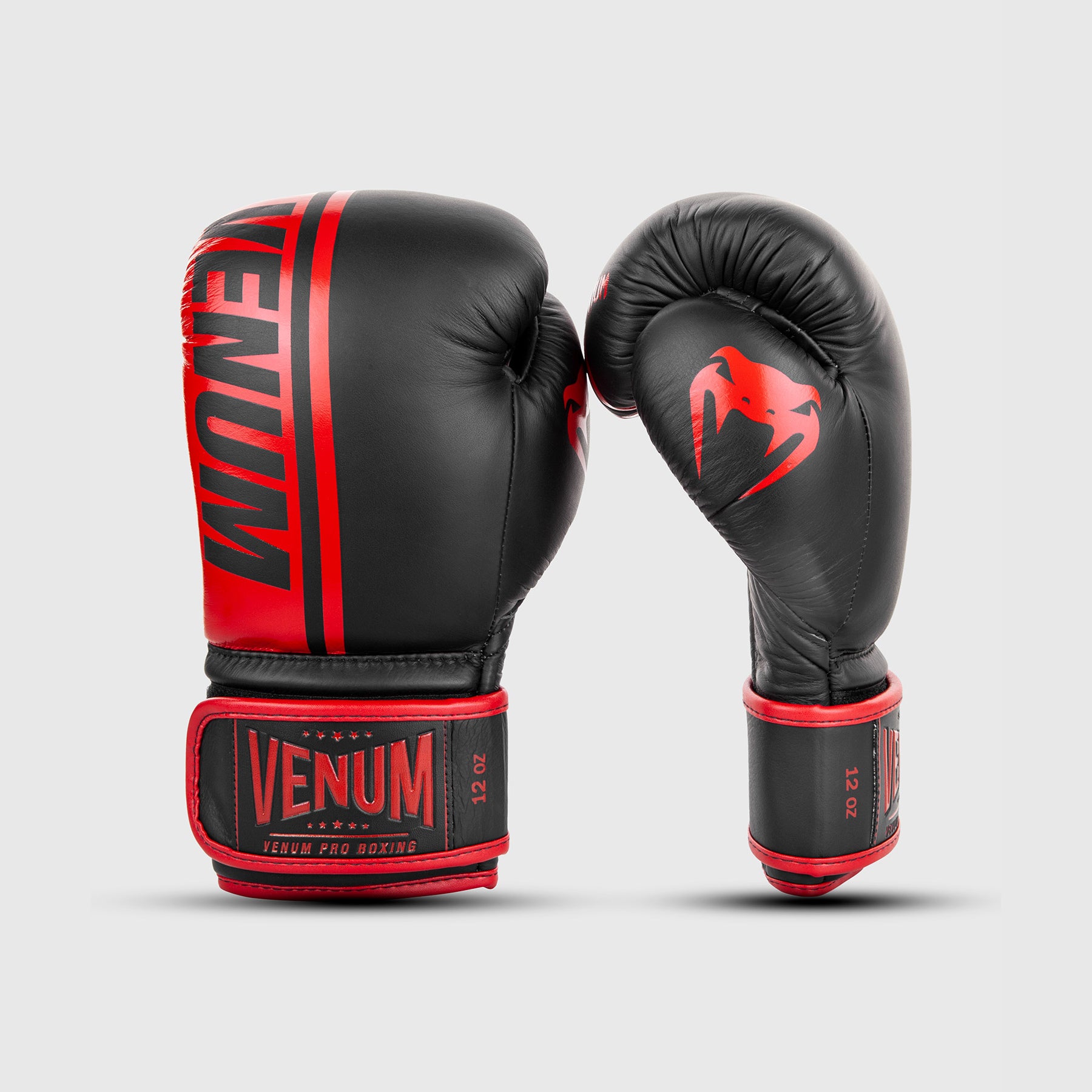 venum-shield-professionelle-boxhandschuhe-klettverschluss-rot-schwarz image 1