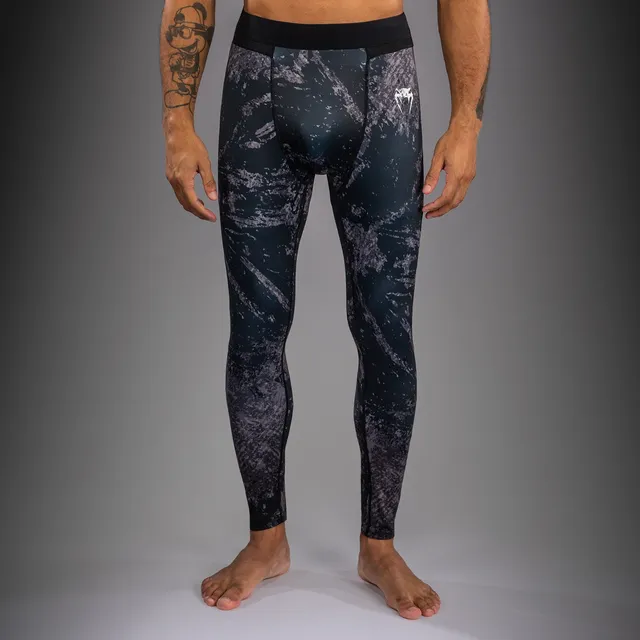 venum-rage-workout-kompressionshose-schwarz-grau image 1