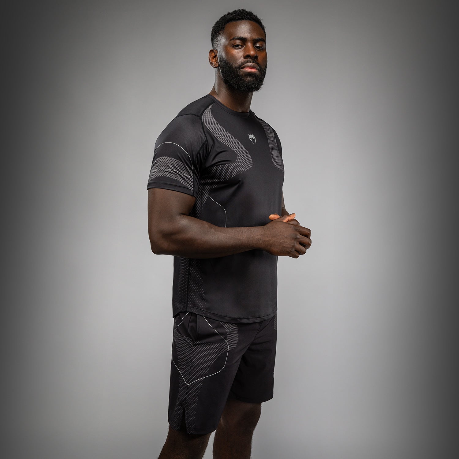 venum-nexus-dry-tech-t-shirt-herren-schwarz-silber image 2